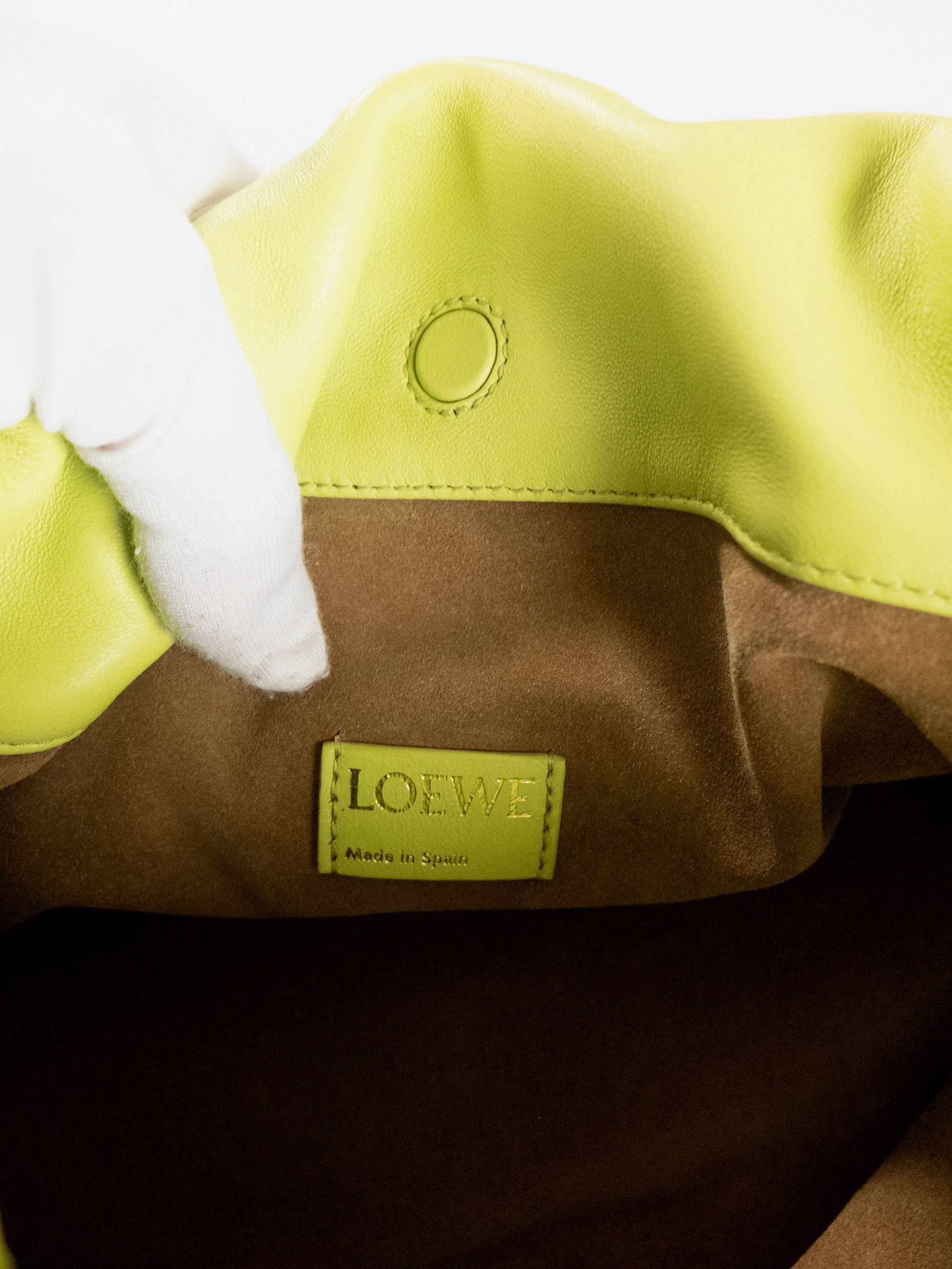 Loewe LOEWE Flamenco anise green leather shoulder bag authentic Size ONE SIZE - 22 Thumbnail