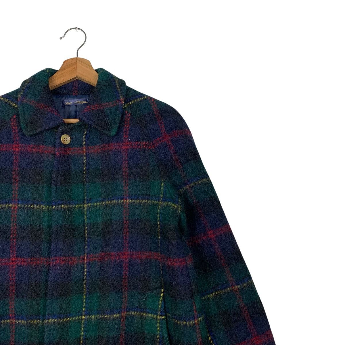 Japanese Brand LADIES TRADITIONAL Wool Tartan Long Coat #2068-C90 Size M / US 6-8 / IT 42-44 - 6 Thumbnail