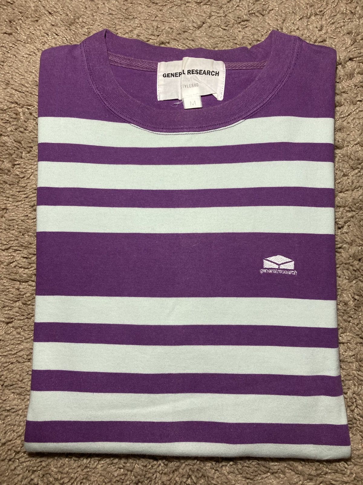 General Research 2001 General Research Ice Blue Purple Striped Logo 90s Size US M / EU 48-50 / 2 - 1 Thumbnail