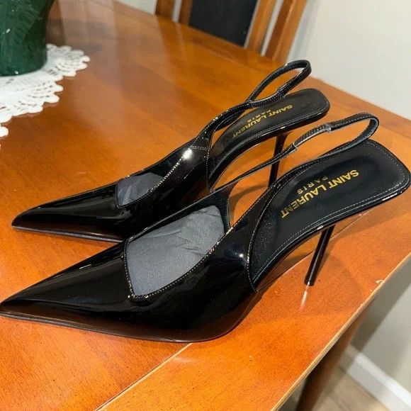 Saint Laurent Paris o1b1hav110924 Leather Pumps in Black Size US 11 / IT 41 - 1 Thumbnail