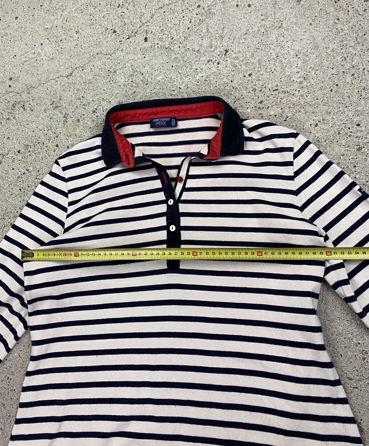 Saint James Saint James l atelier longleeve Polo T-shirt shirt stripes Size L / US 10 / IT 46 - 12 Thumbnail
