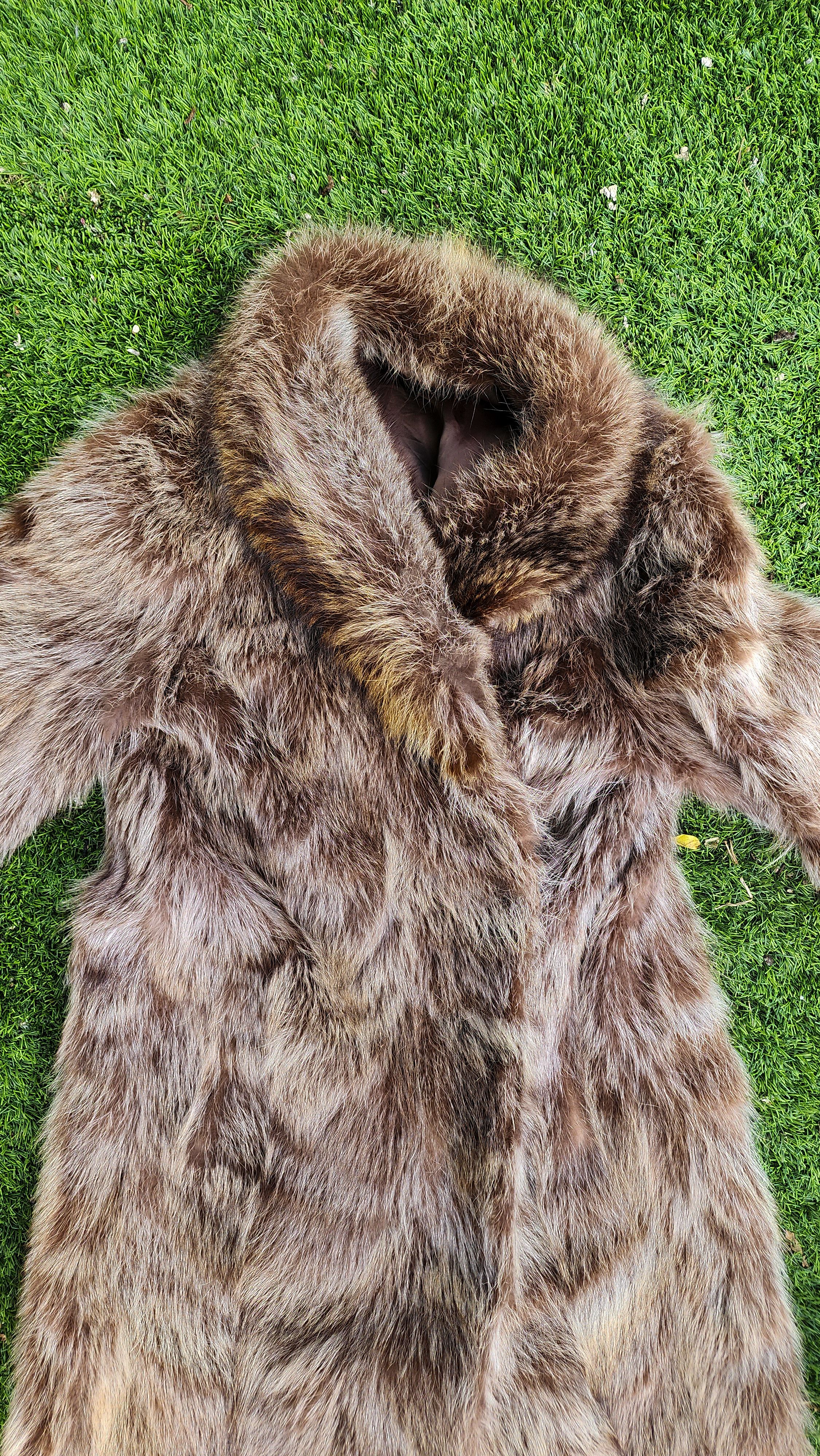 Vintage Fur Coat Racoon Size US L / EU 52-54 / 3 - 4 Thumbnail