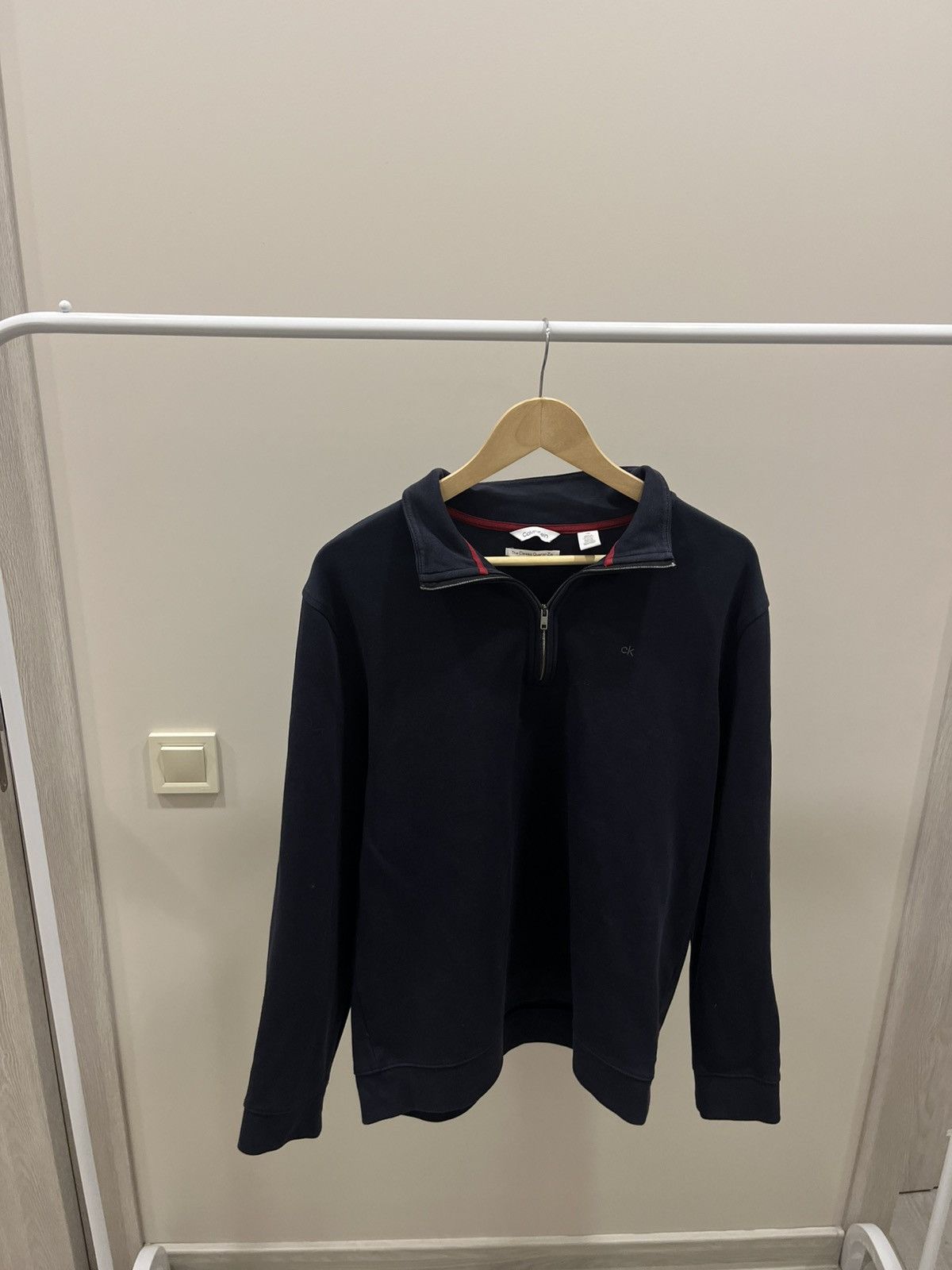 Calvin Klein CALVIN KLEIN HALF ZIP Y2K Size US L / EU 52-54 / 3 - 1 Thumbnail