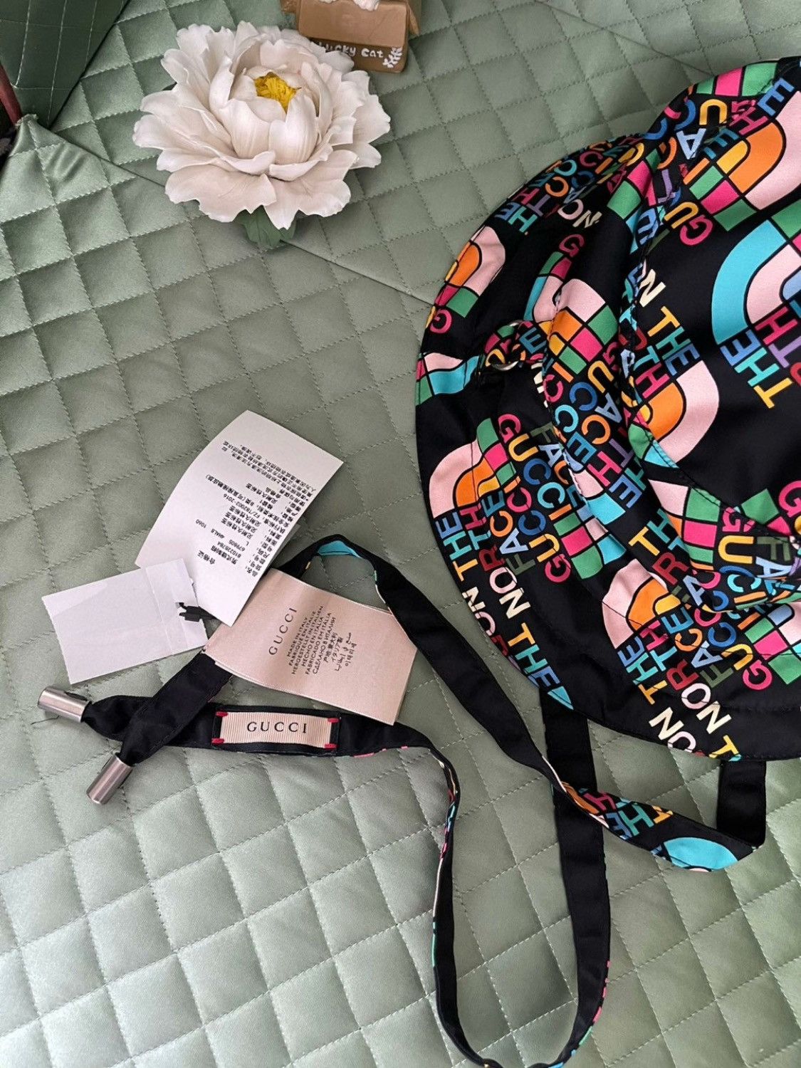 Gucci THE NORTH FACE X GUCCI REVERSIBLE BUCKET HAT Size ONE SIZE - 6 Thumbnail