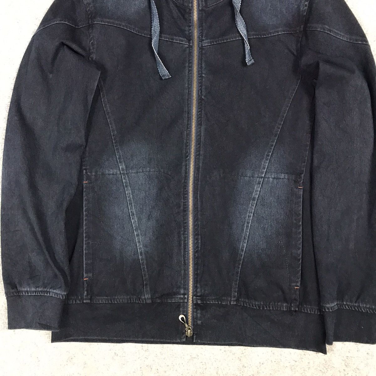 If Six Was Nine × Le Grande Bleu (L.G.B.) × Nicole Club NICOLA CLUB MAN JAPAN BLUE INDIGO FUR HOODIES JACKET Size US M / EU 48-50 / 2 - 3 Thumbnail