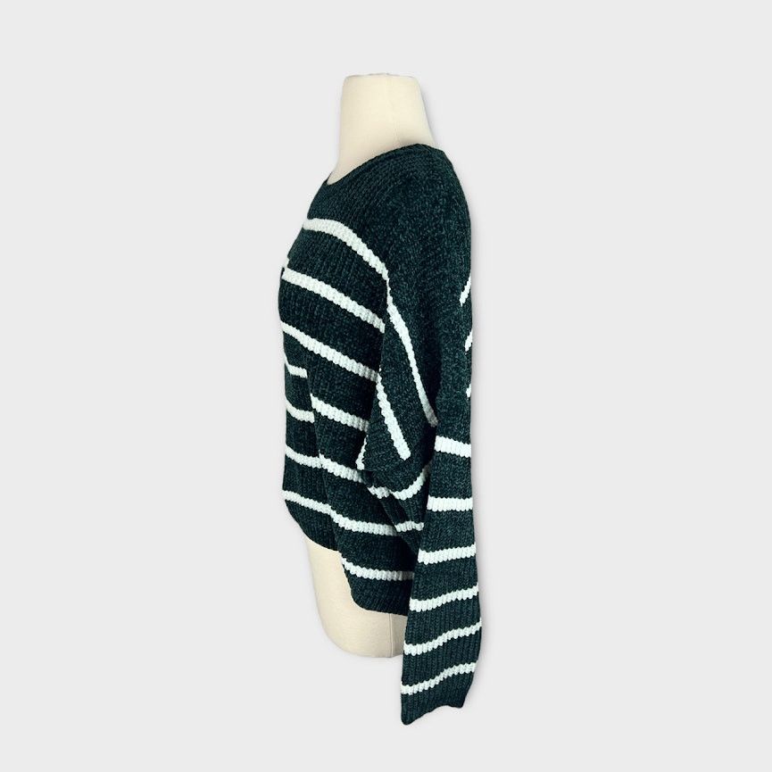 Forever 21 Forever 21 Plus | Striped Chenille Sweater | 2x Size XXL / US 16-18 / IT 52-54 - 5 Thumbnail
