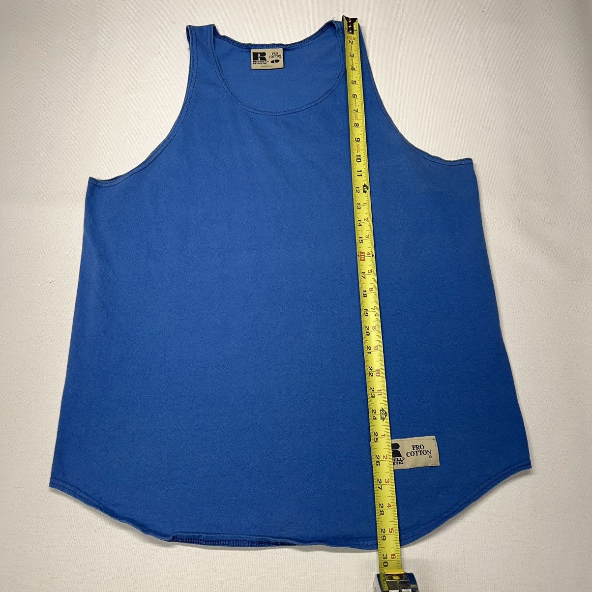 Russell Athletic × Vintage VTG Russell Athletic Tee Shirt Sleeveless Tank Top Patch 90s Size US L / EU 52-54 / 3 - 12 Thumbnail