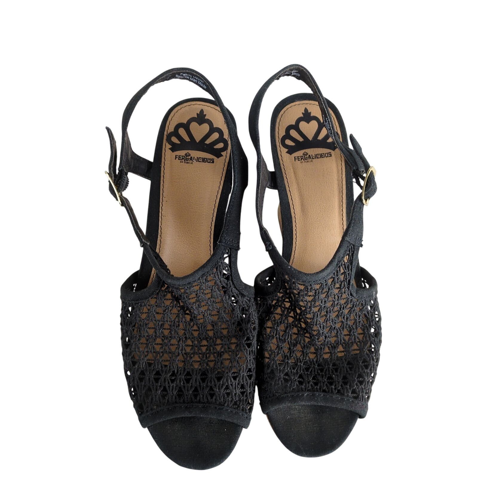 Other Fergalicious By Fergie Crochet Cork Wedge 4" Heel Women's 8 Size US 8 / IT 38 - 7 Thumbnail
