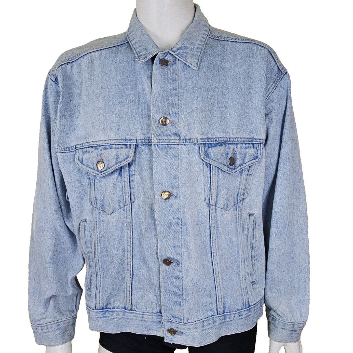 Pepsi Pepsi Jacket Mens Large Distressed Denim Trucker Blue Jean Y Size US L / EU 52-54 / 3 - 1 Thumbnail