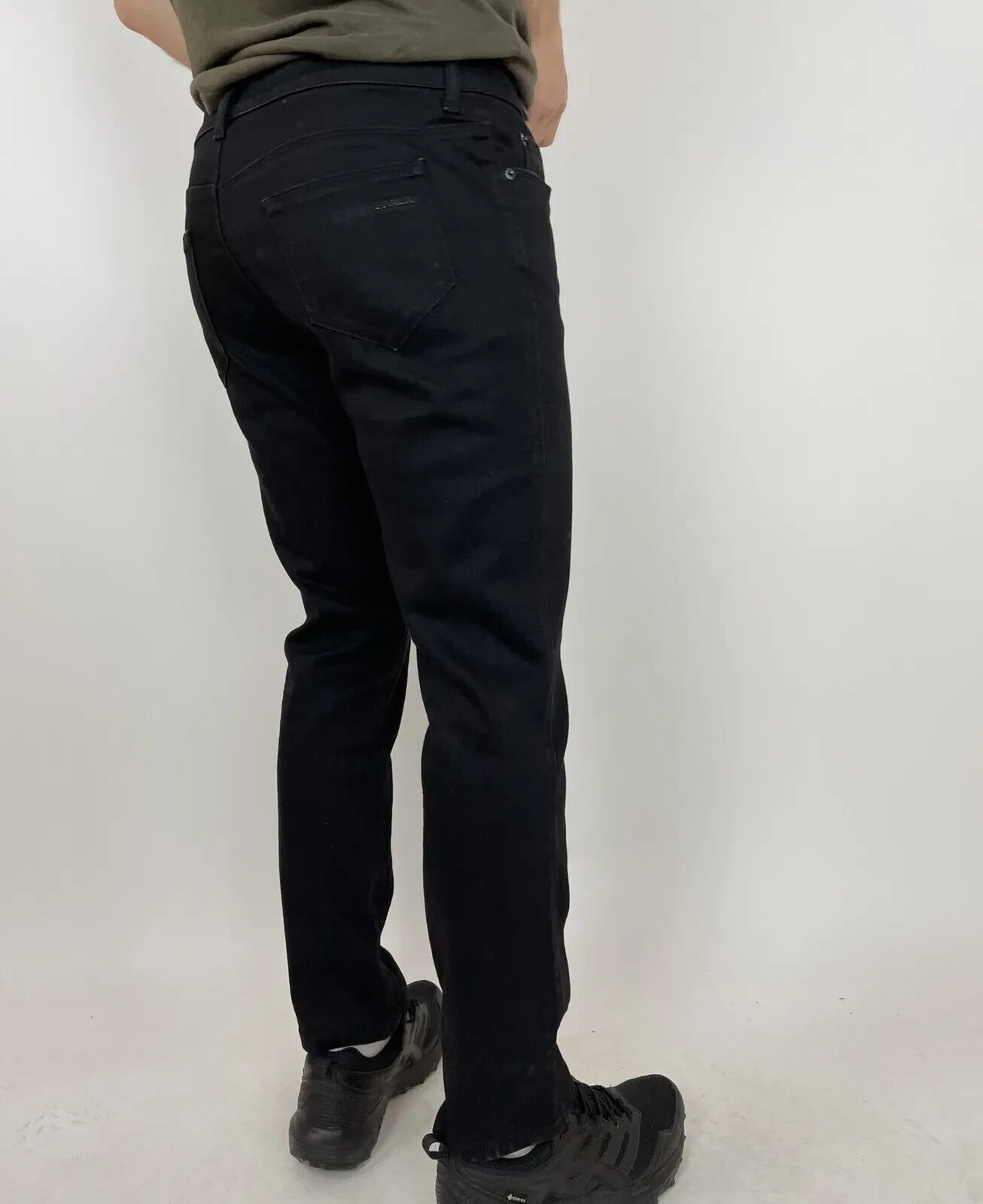Prada PRADA Mens Tapered Jeans Black Denim Classic Trousers Basic Size US 31 - 5 Thumbnail