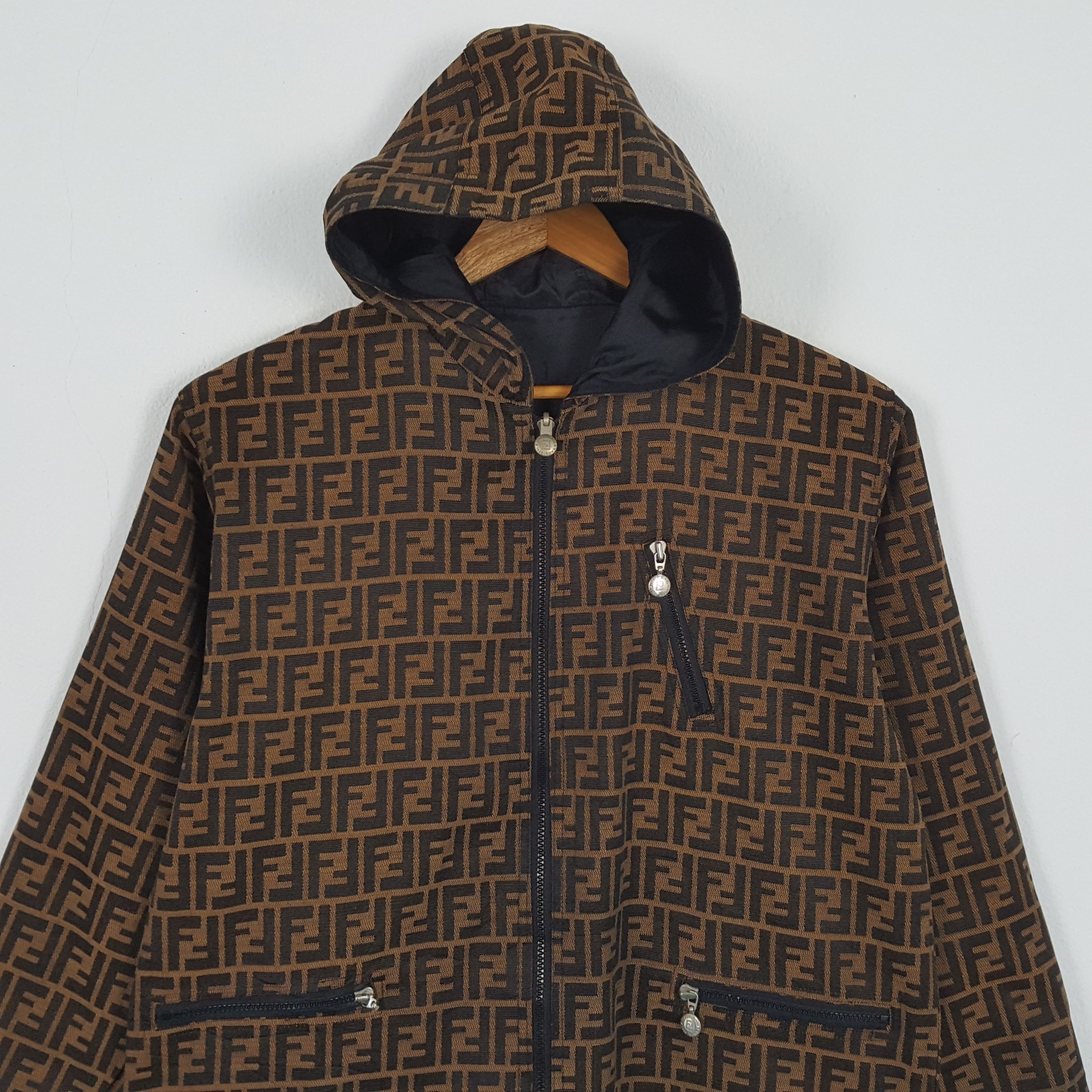 Fendi Vintage FENDI Italian Brand Monogram Reversible Jacket Size US L / EU 52-54 / 3 - 2 Thumbnail