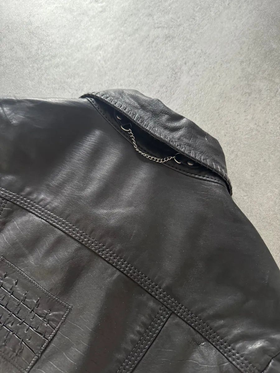 Designer × Marithe + Francois Girbaud × Vintage SS2013 Marithé + François Girbaud Calfwax Black Shadow Jacket Size S / US 4 / IT 40 - 6 Thumbnail