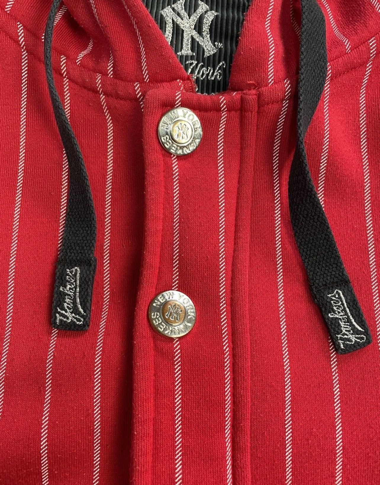 New York Yankees Red 00s Yankees Zip Hoodie w/ Rhinestone Buttons New York Size US XL / EU 56 / 4 - 11 Thumbnail
