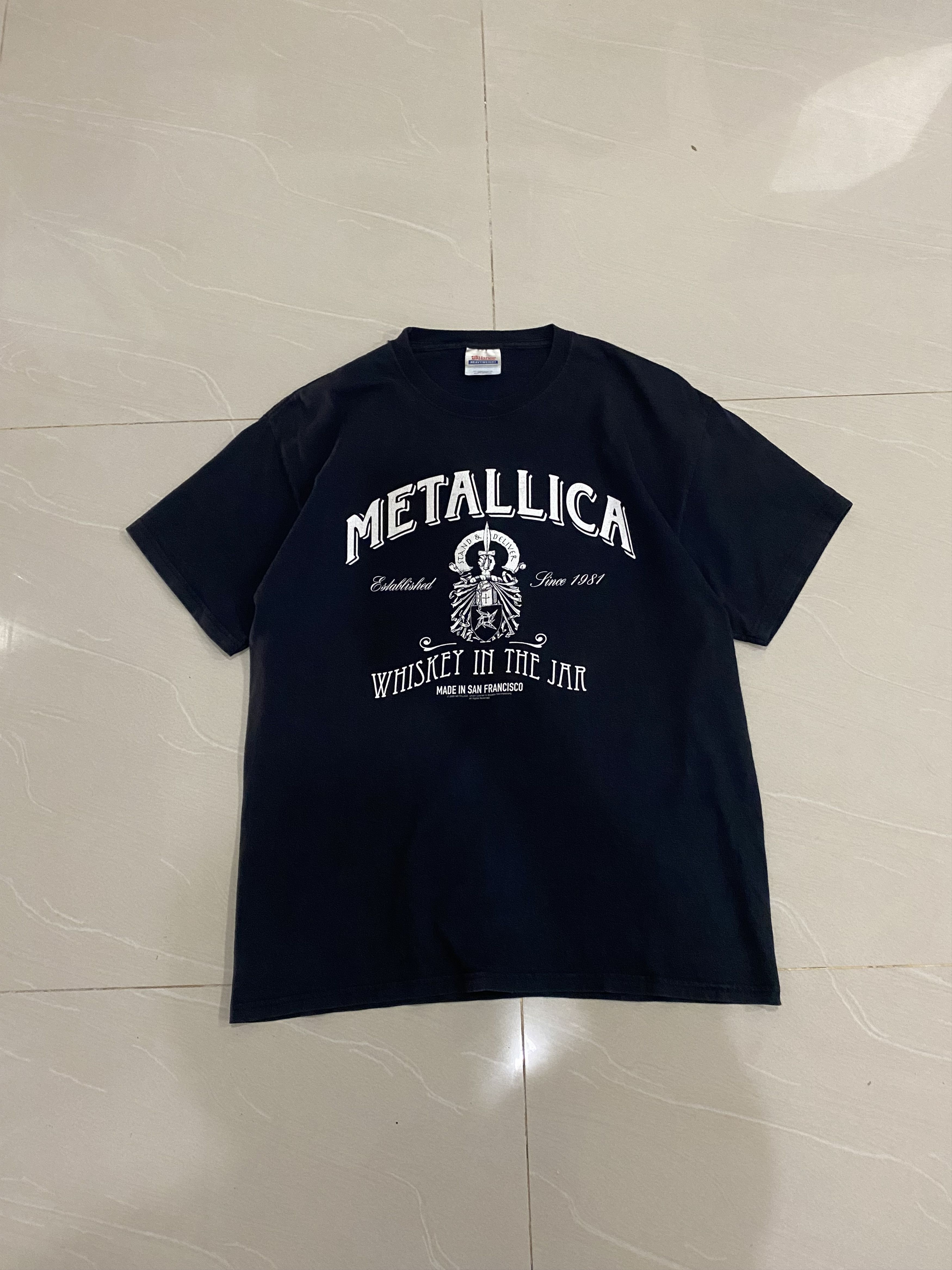 Band Tees Vintage Metallica Whiskey In Jar Tshirt Size US L / EU 52-54 / 3 - 1 Thumbnail