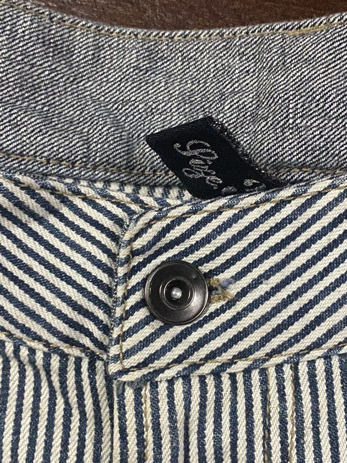 If Six Was Nine FIRE 🔥 CLONE Hickory I LOVE PEACE ☮️ SURF Japan Denim Jeans Size US 34 / EU 50 - 9 Thumbnail