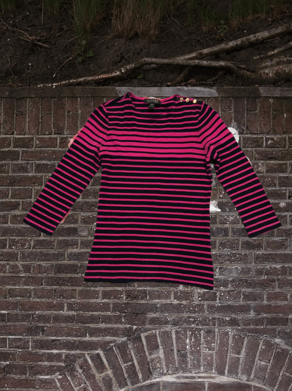 Lauren Ralph Lauren Long Sleeve striped Vintage Y2K Lauren Ralph Lauren Size XS / US 0-2 / IT 36-38 - 1 Thumbnail