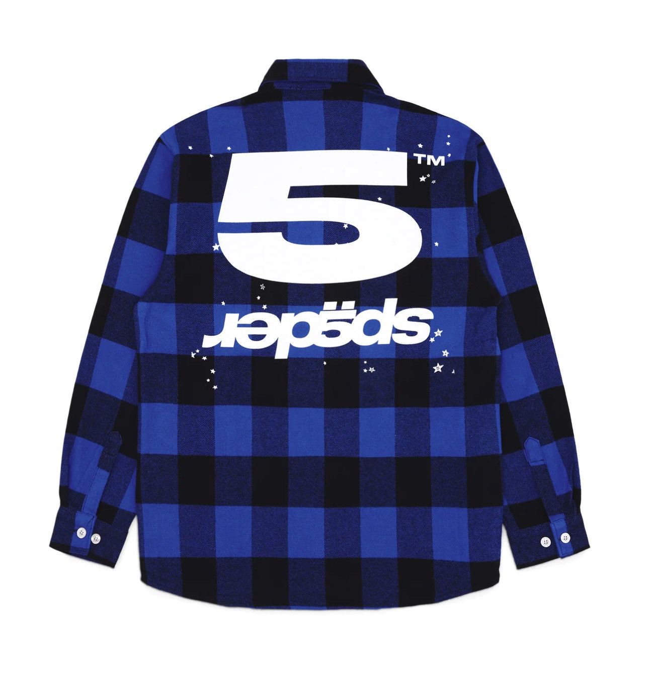Sp5der SP5DER Blue 5 Flannel Shirt Size US M / EU 48-50 / 2 - 1 Thumbnail