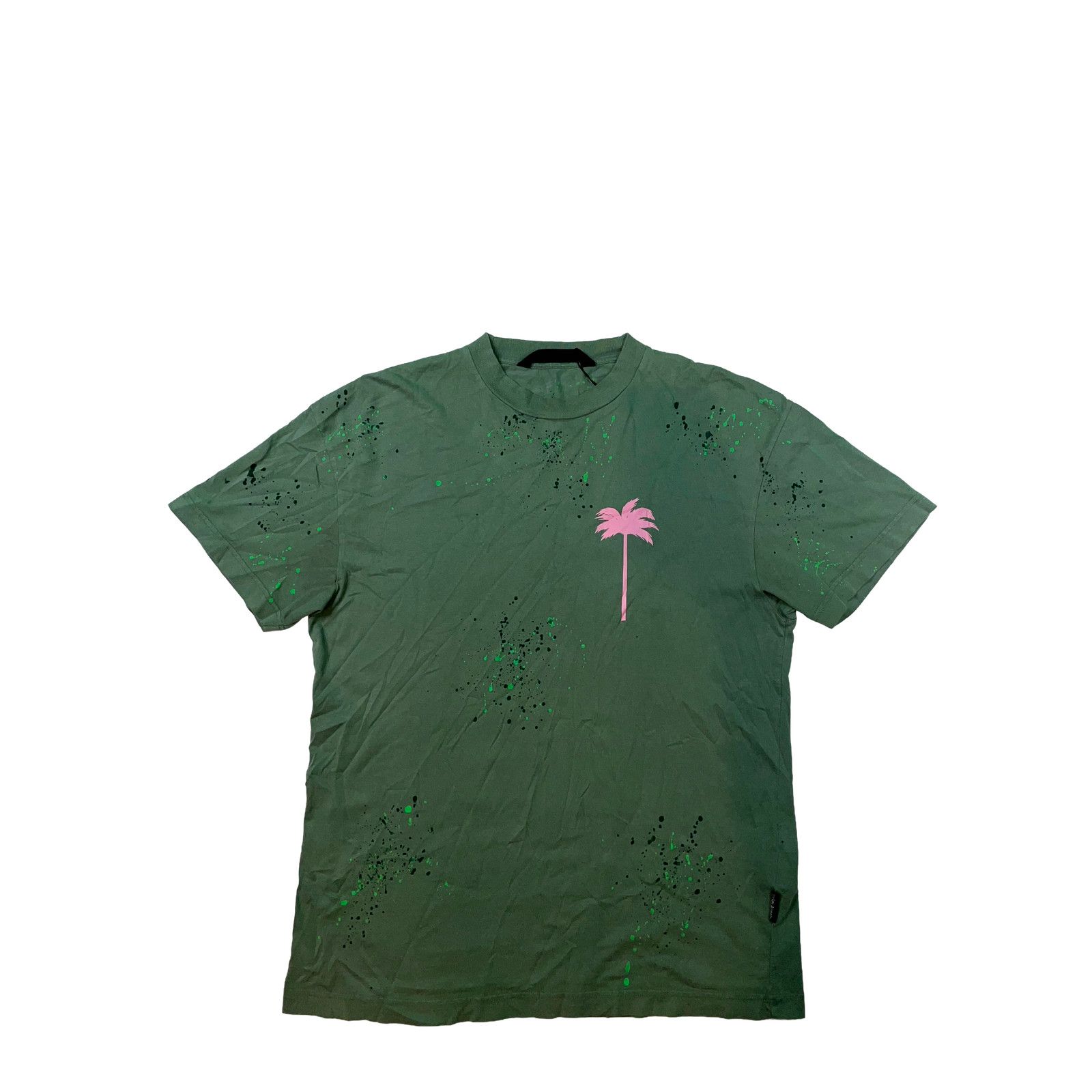Palm Angels Palm Angels Paint Splatter Green Tee Size US XXL / EU 58 / 5 - 1 Thumbnail
