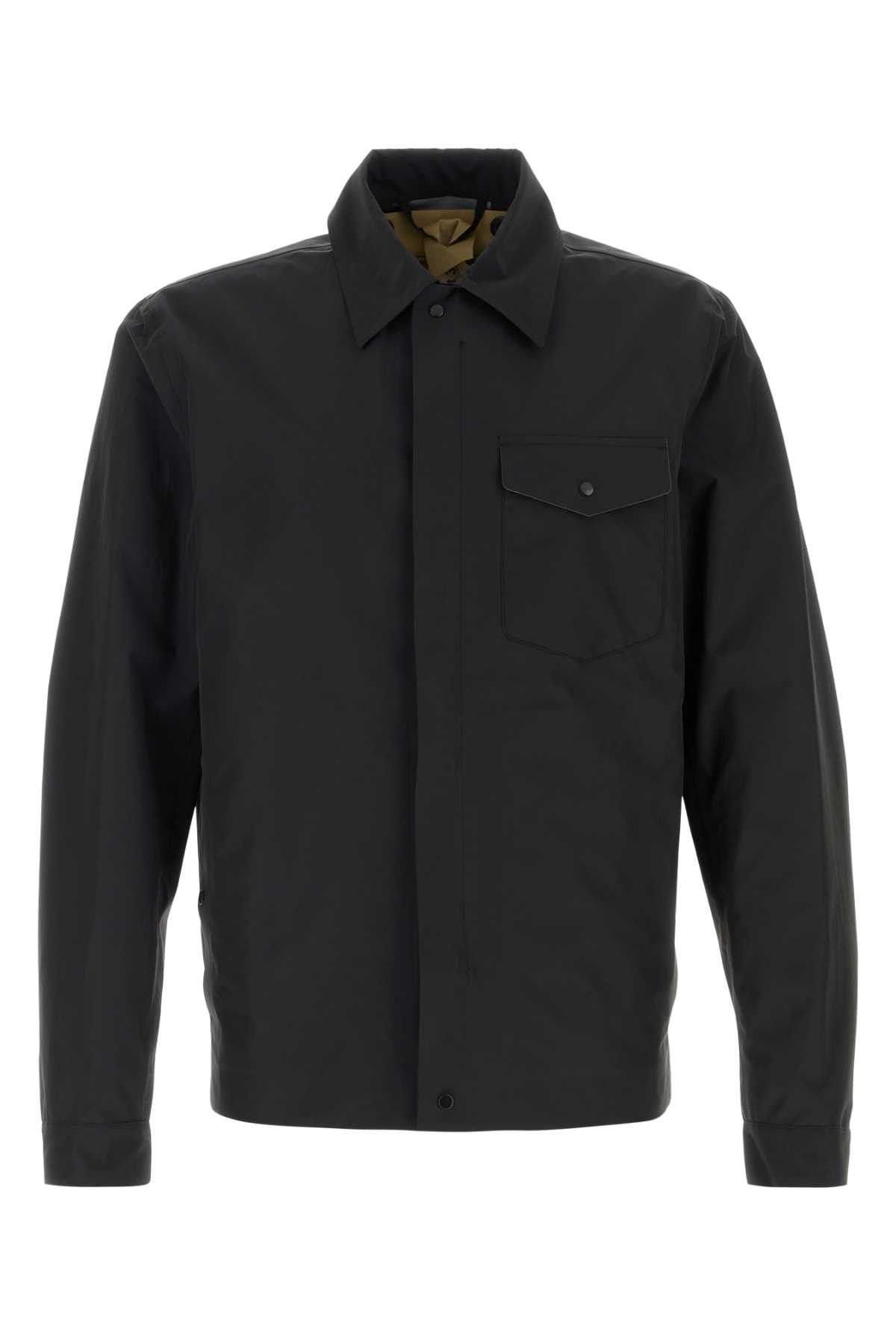 Ten C Black Nylon Blend Bonded Shirt Size US M / EU 48-50 / 2 - 1 Thumbnail