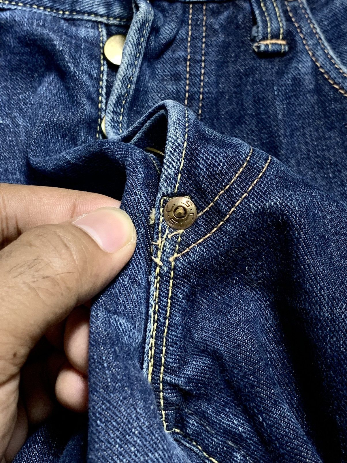 Sugar Cane 💥 RARE CRAZY VTG SUGAR CANE UNION MADE DENIM SELVEDGE 🎌 Size US 29 - 12 Thumbnail