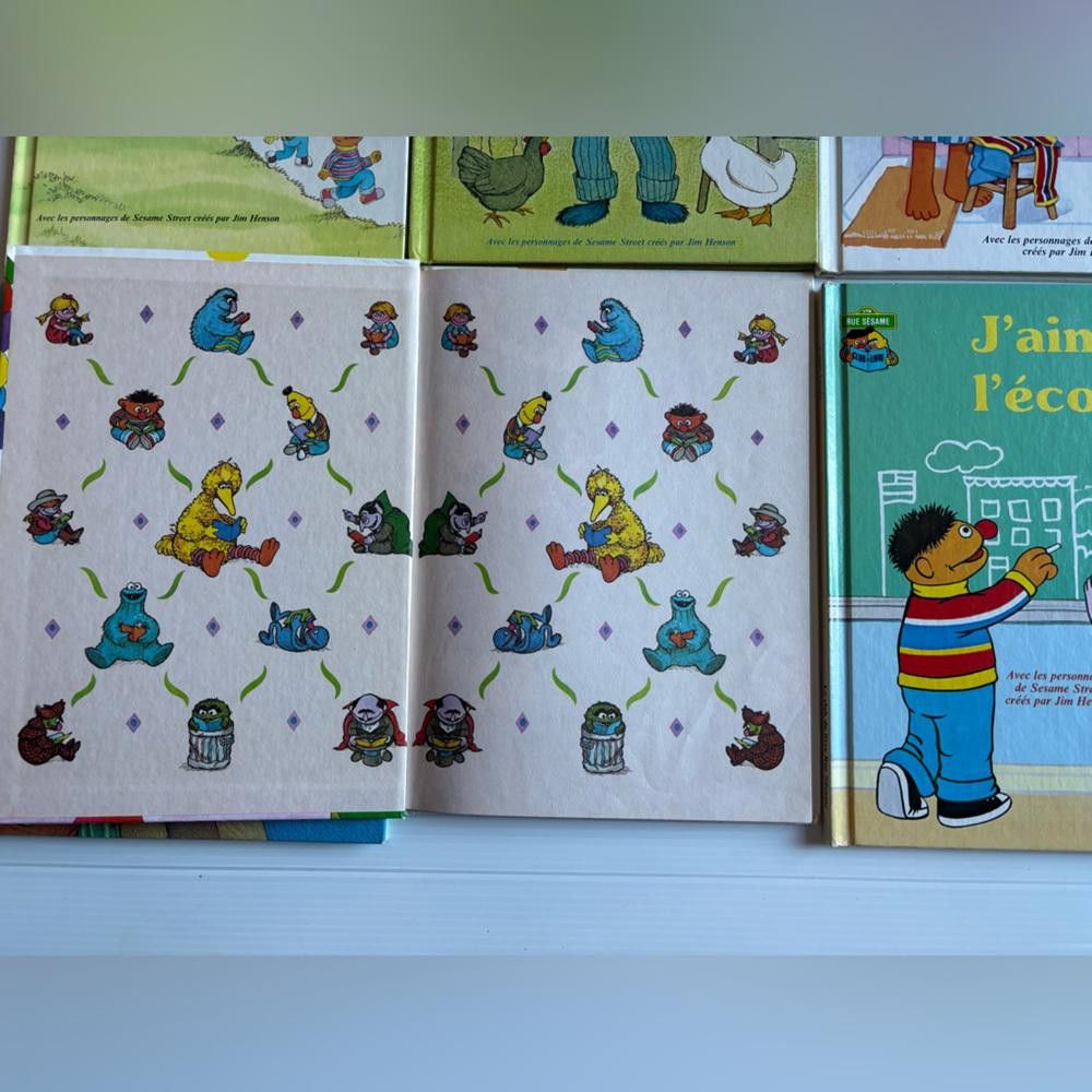 Designer 11 Vintage 1984 Books Club Du Livre Rue Sésame/Sesame Street Size ONE SIZE - 6 Thumbnail