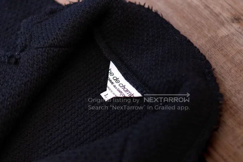 Comme des Garcons Comme Des Garcons Black Wool Textured Dark Craftsman Style Size L / US 10 / IT 46 - 3 Thumbnail