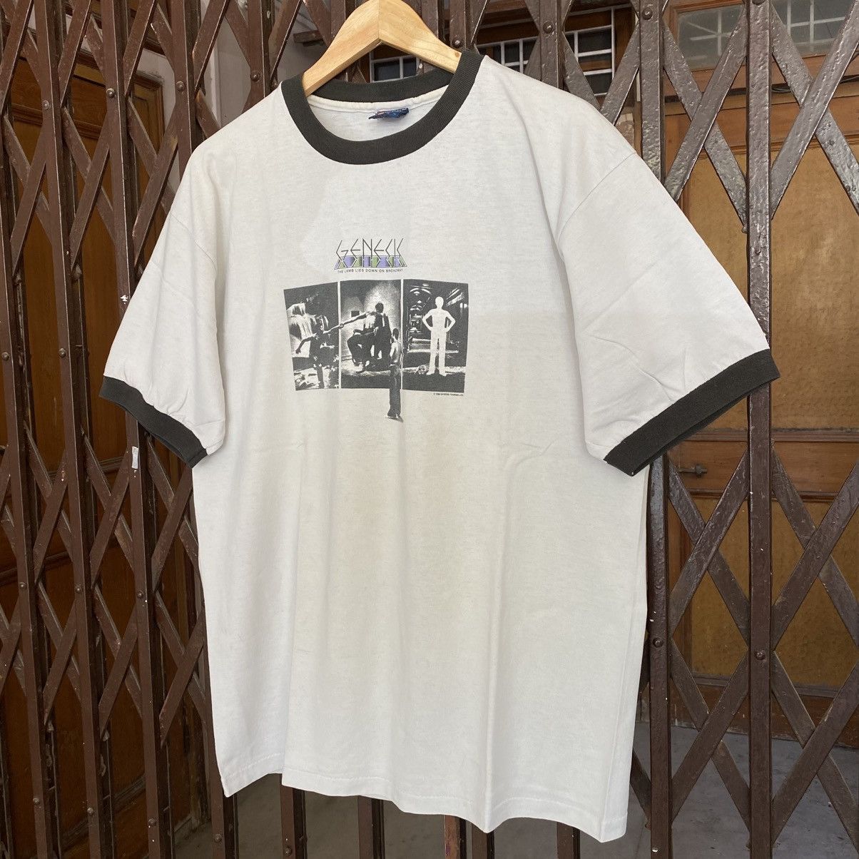 Band Tees Vintage Genesis "Turn It On Again" ringer T-shirt Size US XL / EU 56 / 4 - 2 Thumbnail