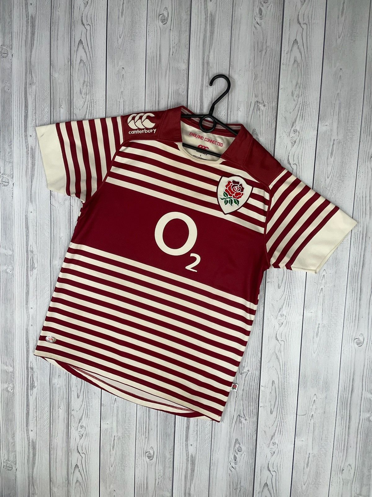 Canterbury of New Zealand Vintage England Canterbury striped jersey size L Size US L / EU 52-54 / 3 - 1 Thumbnail