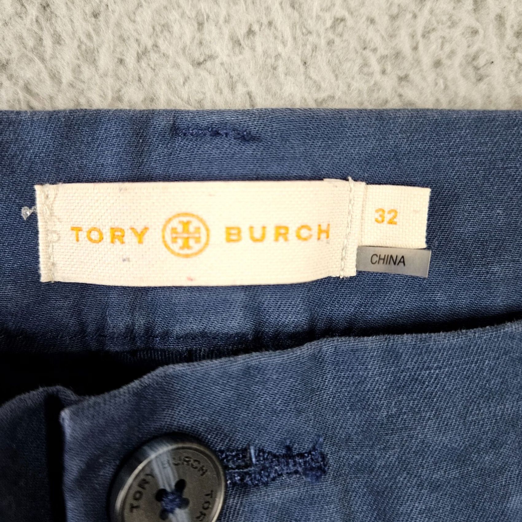 Tory Burch Tory Burch Navy blue Parden My French Fringe Casual Women's Pant Size 32 Size 24" / US 00 / IT 34 - 4 Thumbnail