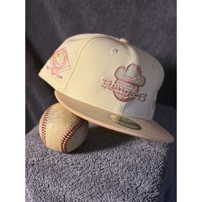 New Era Texas Rangers 59FIFTY Hat Club Cotton Candy Pack 25th Patch Size ONE SIZE - 1 Thumbnail