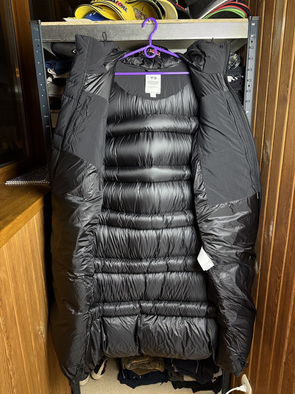 Adidas Y-3 Hooded Down Puffer Jacket Classic Size L / US 10 / IT 46 - 3 Thumbnail