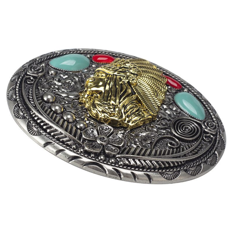Designer Crazy Vintage Belt Riveted Belts Menswear Accessories Size ONE SIZE - 5 Thumbnail