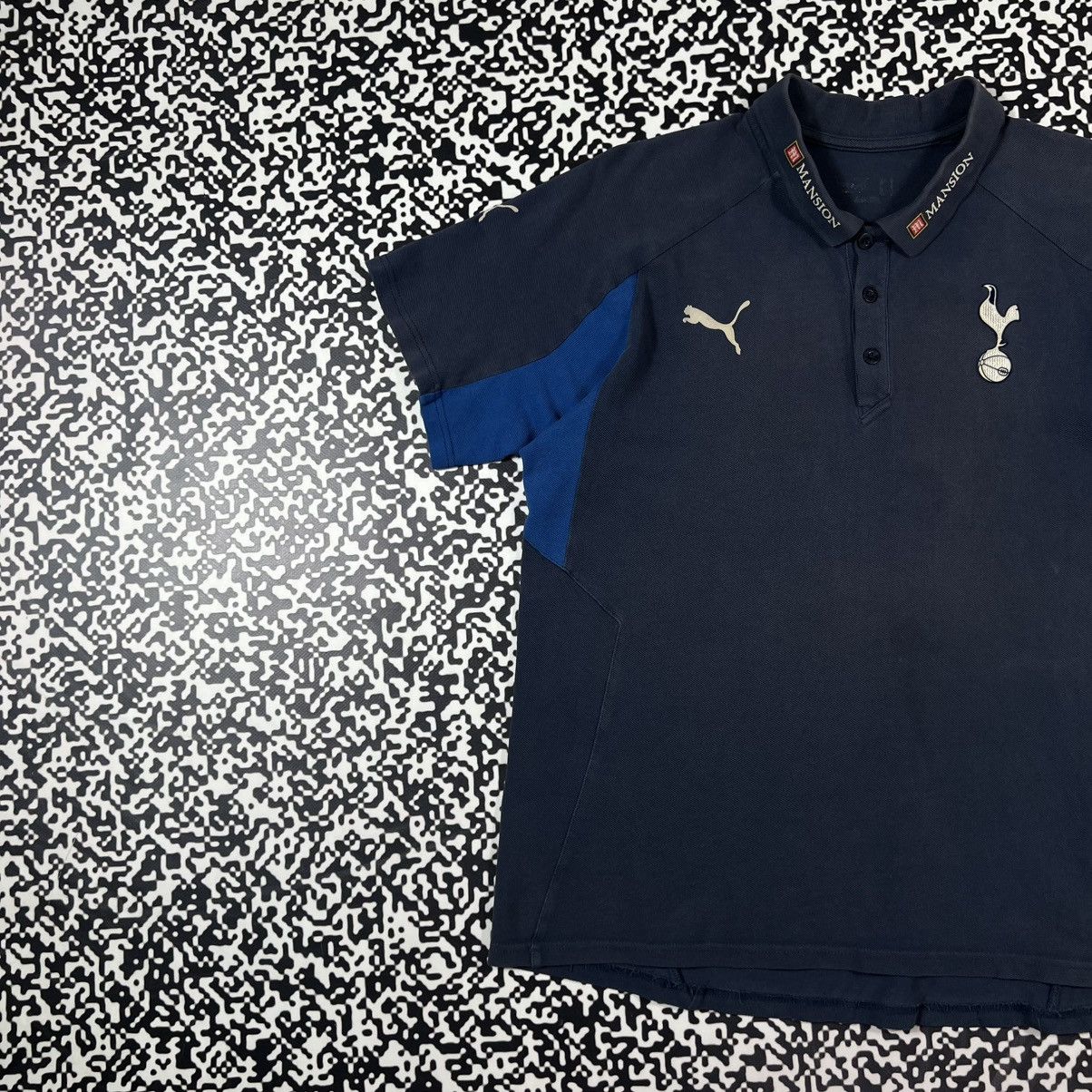 Puma Vintage Y2K Tottenham Soccer Football Faded Polo T-shirt Size US XL / EU 56 / 4 - 2 Thumbnail