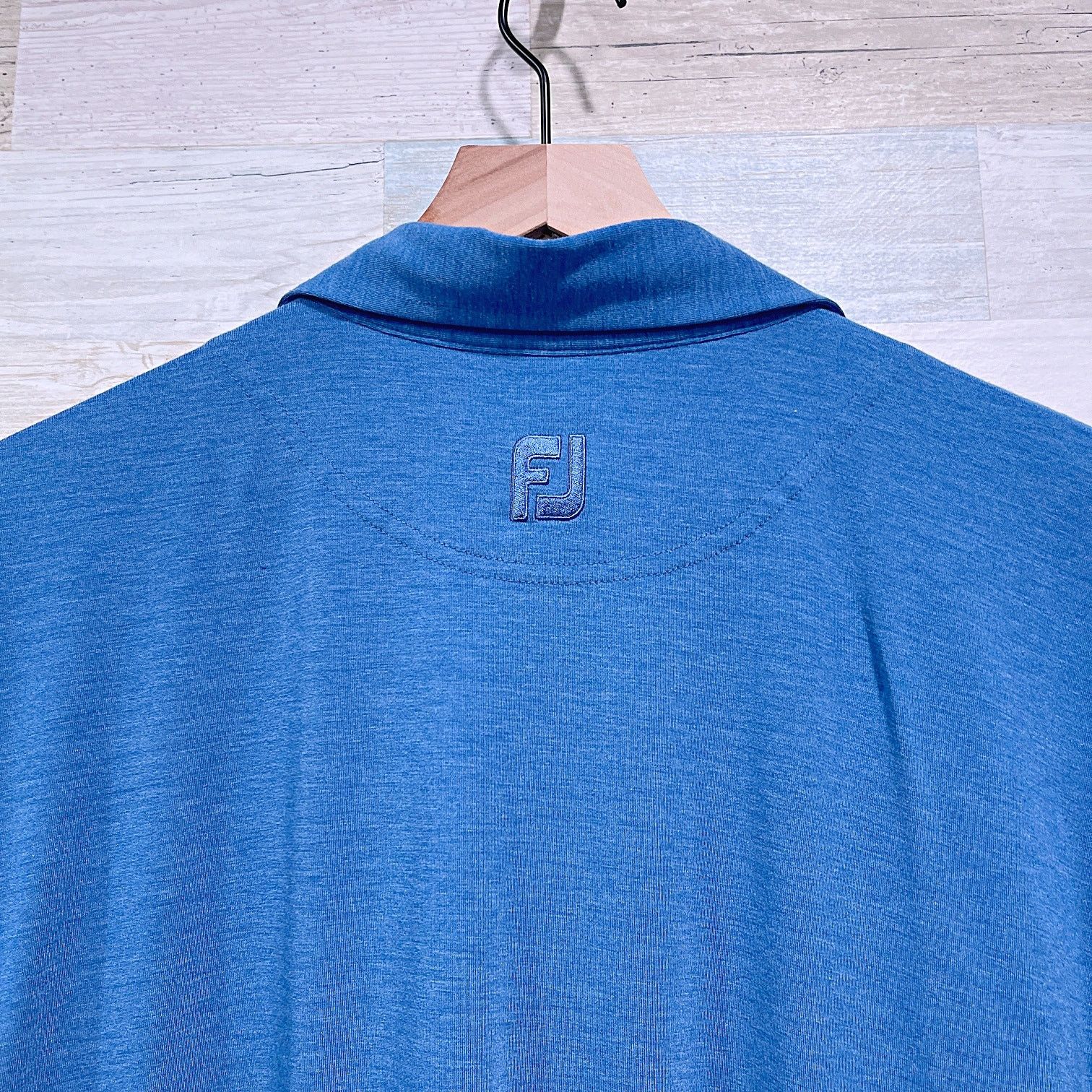 Footjoy FOOTJOY Performance Jersey Polo Shirt Blue Mens XL Size US XL / EU 56 / 4 - 4 Thumbnail