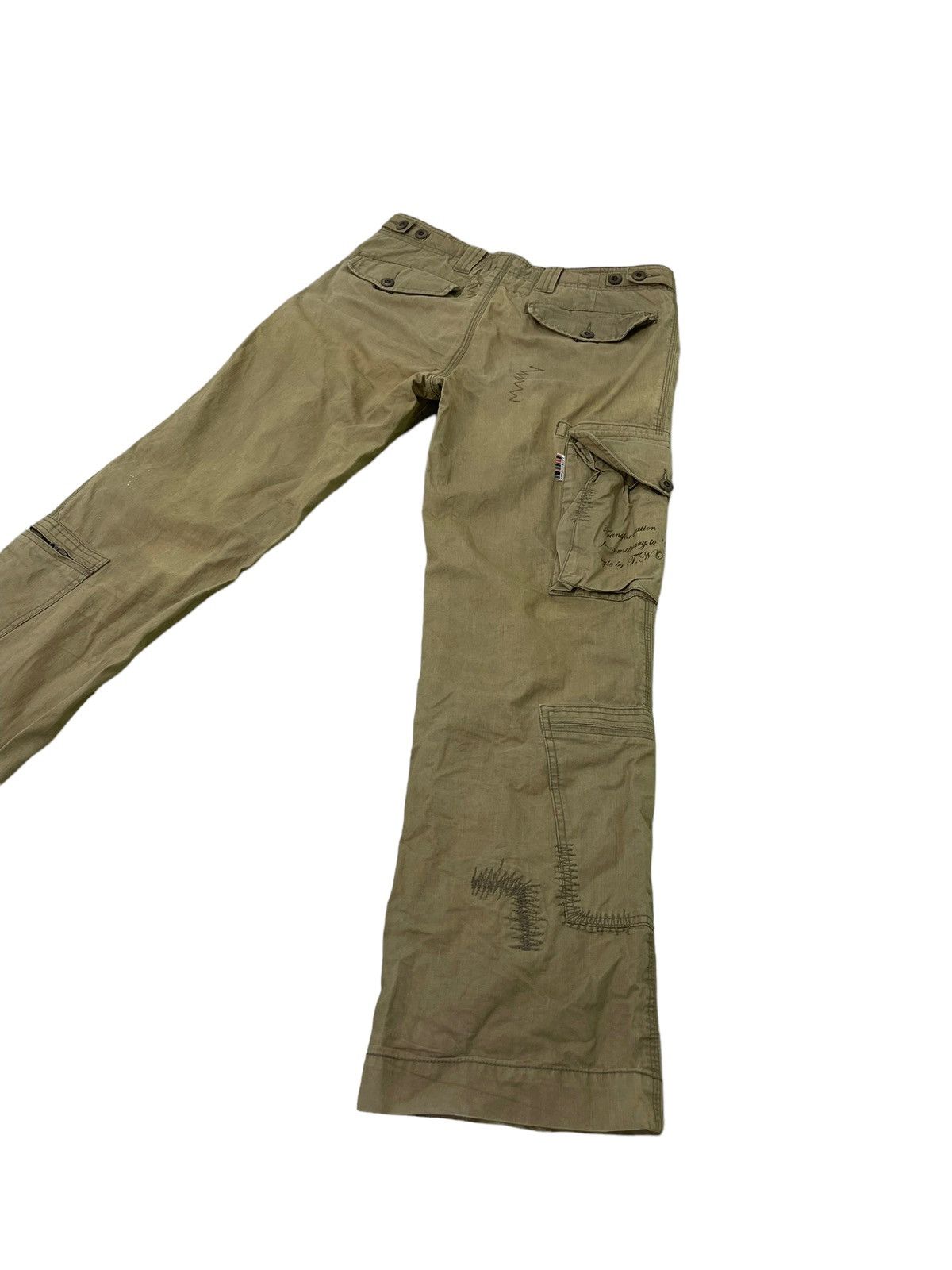 Japanese Brand Loose Cargo 291295 Homme Multi Pockets Boro 6🟦7 Size US 34 / EU 50 - 12 Thumbnail