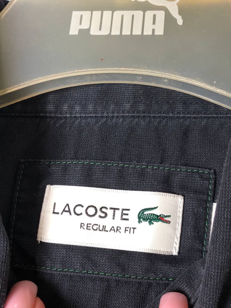 Lacoste Vintage short-sleeved shirt black Lacoste streetwear Size US S / EU 44-46 / 1 - 2 Thumbnail
