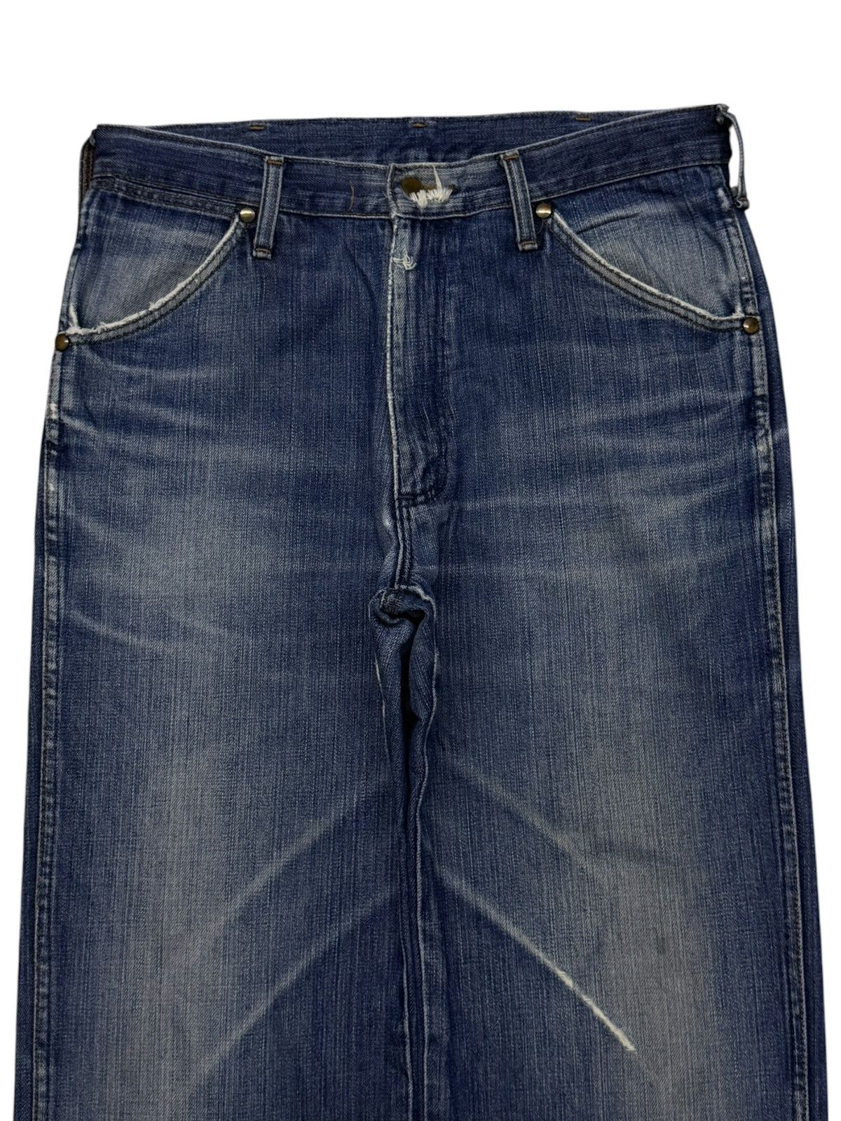 Wrangler Vintage Wrangler 11MWZ Japan Denim Jeans | Wide Straight W32 Size US 32 / EU 48 - 4 Thumbnail
