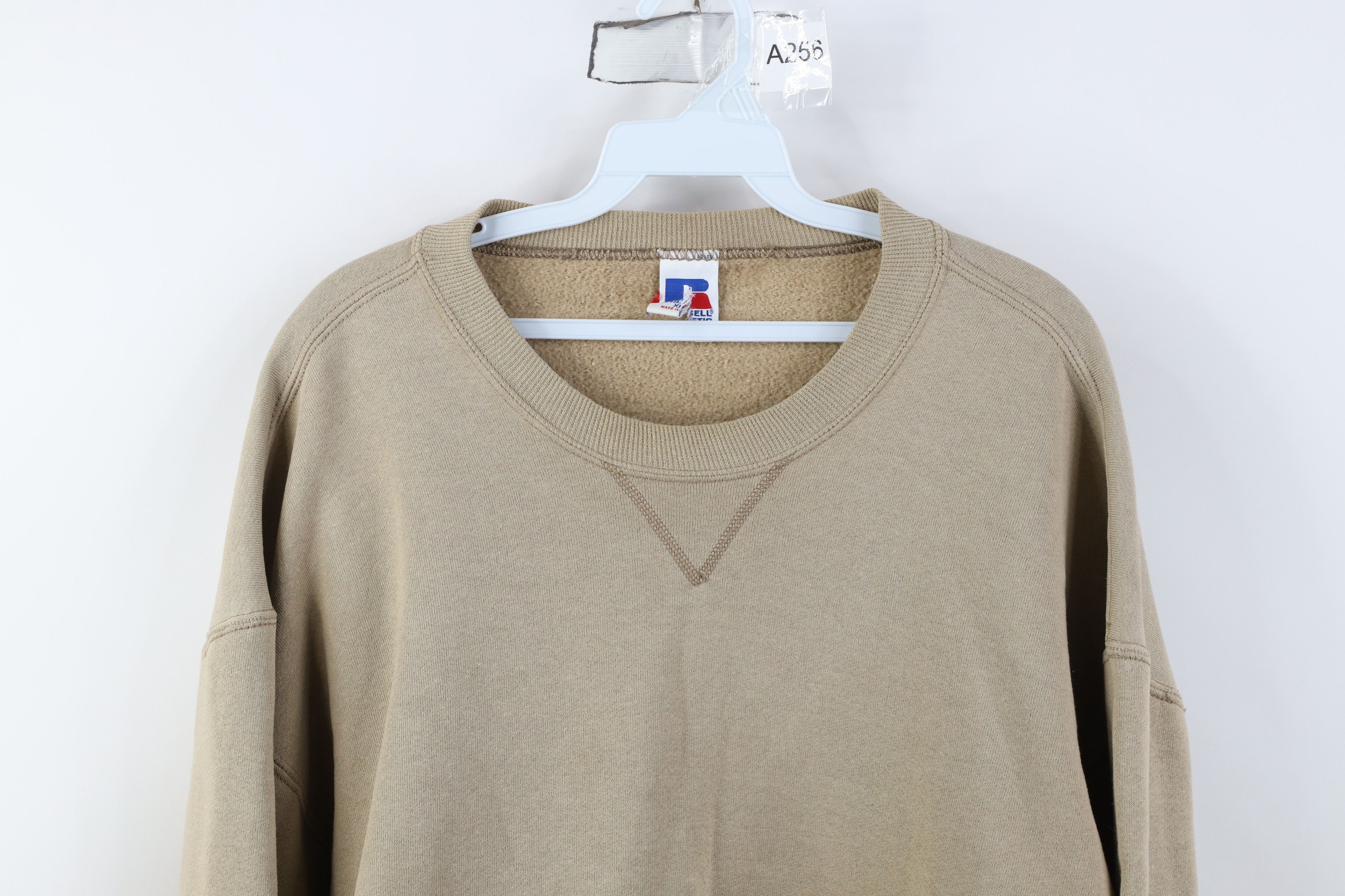 Russell Athletic Vintage 90s Russell Athletic Crewneck Sweatshirt Sand USA Size US XL / EU 56 / 4 - 2 Thumbnail