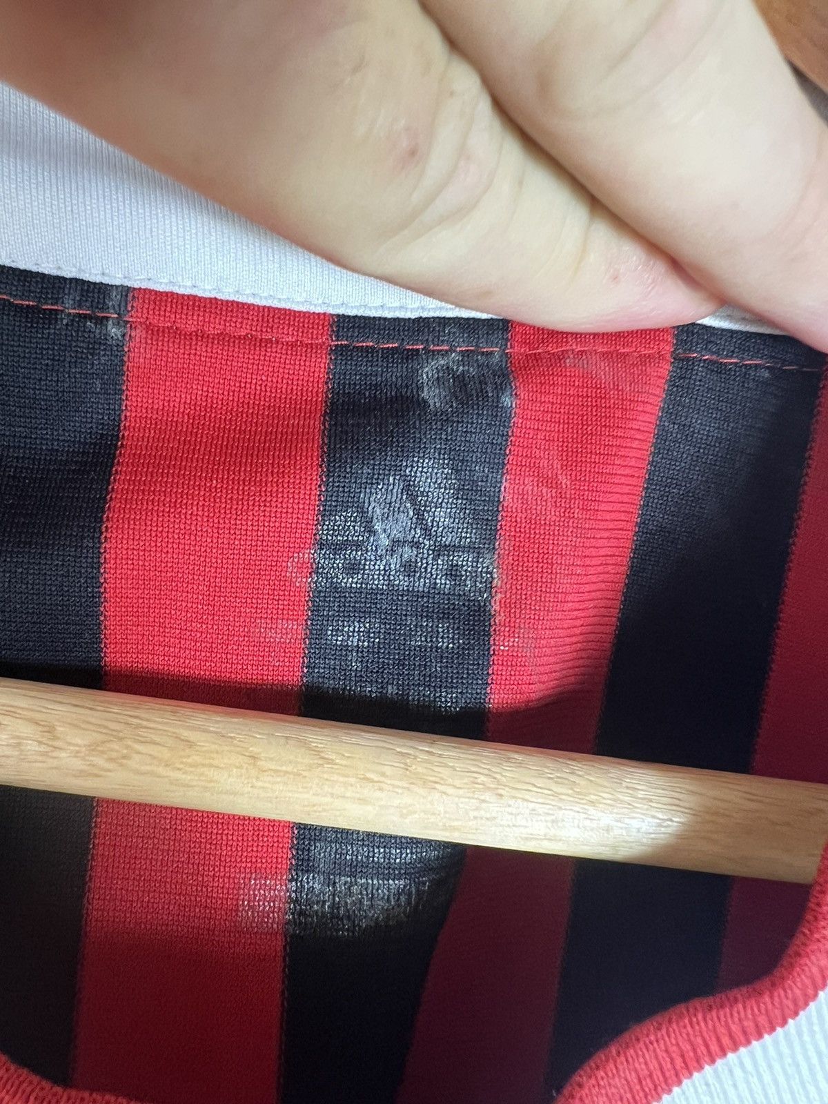 Adidas Vintage AC Milan Adidas Distressed Soccer Jersey Shirt Size US L / EU 52-54 / 3 - 14 Thumbnail
