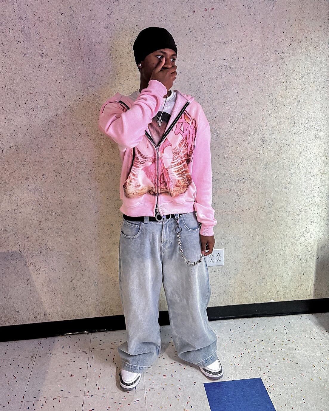 Other pink graphic zip up hoodie Size US S / EU 44-46 / 1 - 3 Thumbnail