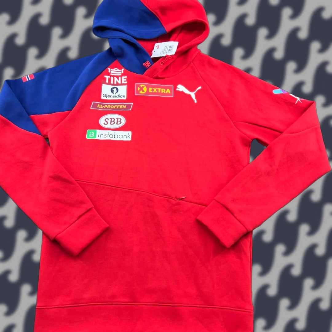 Puma PUMA Norway 2019 International Team Sweatshirt Hoodie Pullover Hooded XS Blue Unisex Adults Hoodie Long Sleeve Regular Fit Winter Pullover Shirt Size US L / EU 52-54 / 3 - 1 Thumbnail