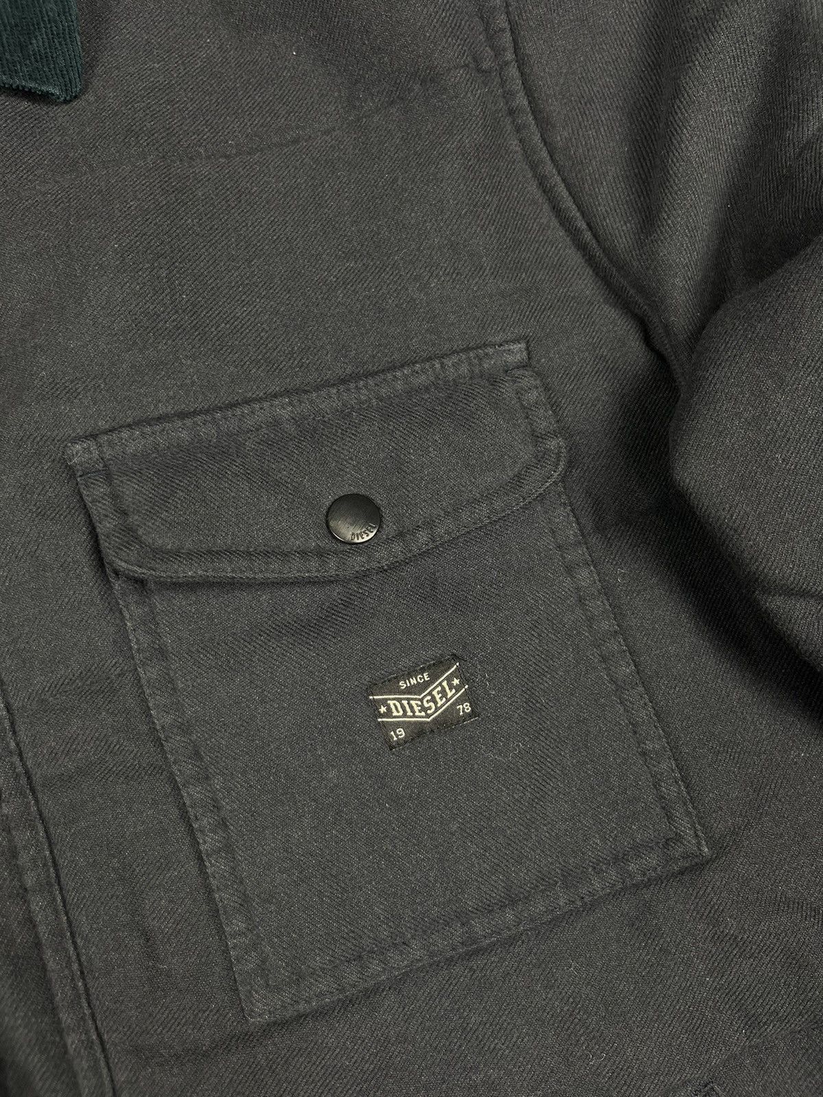Diesel Vintage Diesel Grey Overshirt Jacket Size XXL Size US XXL / EU 58 / 5 - 2 Thumbnail