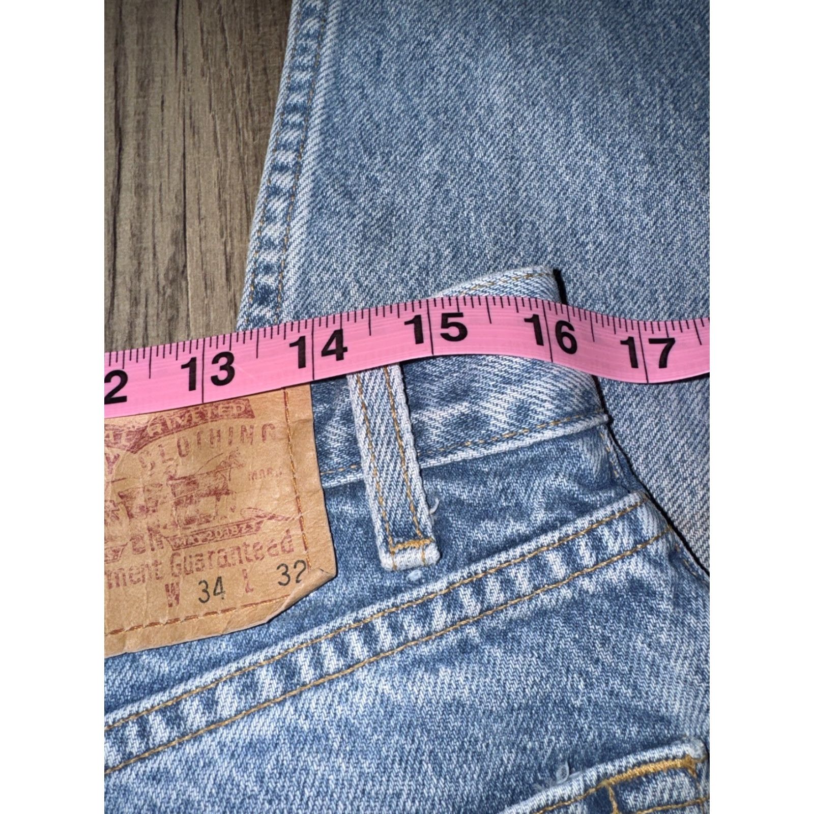 Levi's VINTAGE Levi’s 505 Jeans Men 32x29 Distressed Light Blue Distressed 505 Straight Jeans Size US 32 / EU 48 - 8 Thumbnail