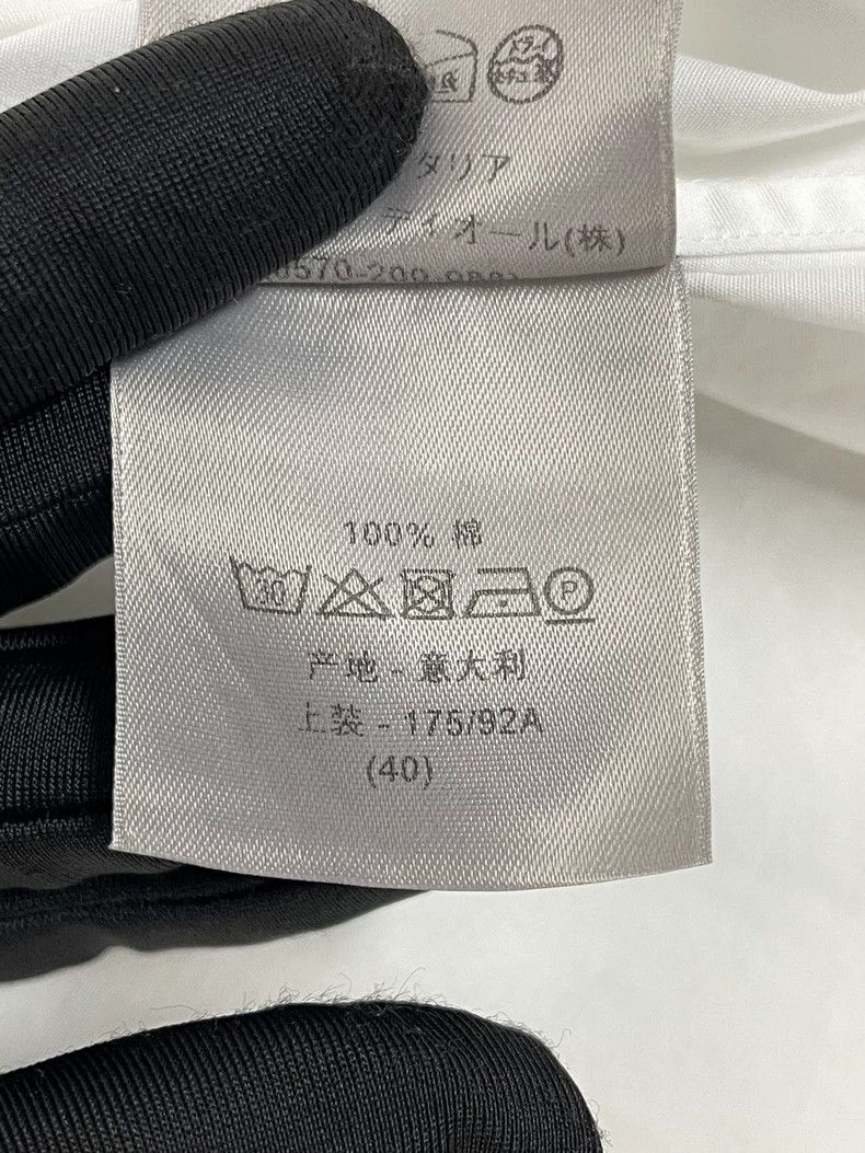 Dior Dior White Metal Button CD Letter Logo Long-sleeved Shirt 2 Size US XXS / EU 40 - 5 Thumbnail