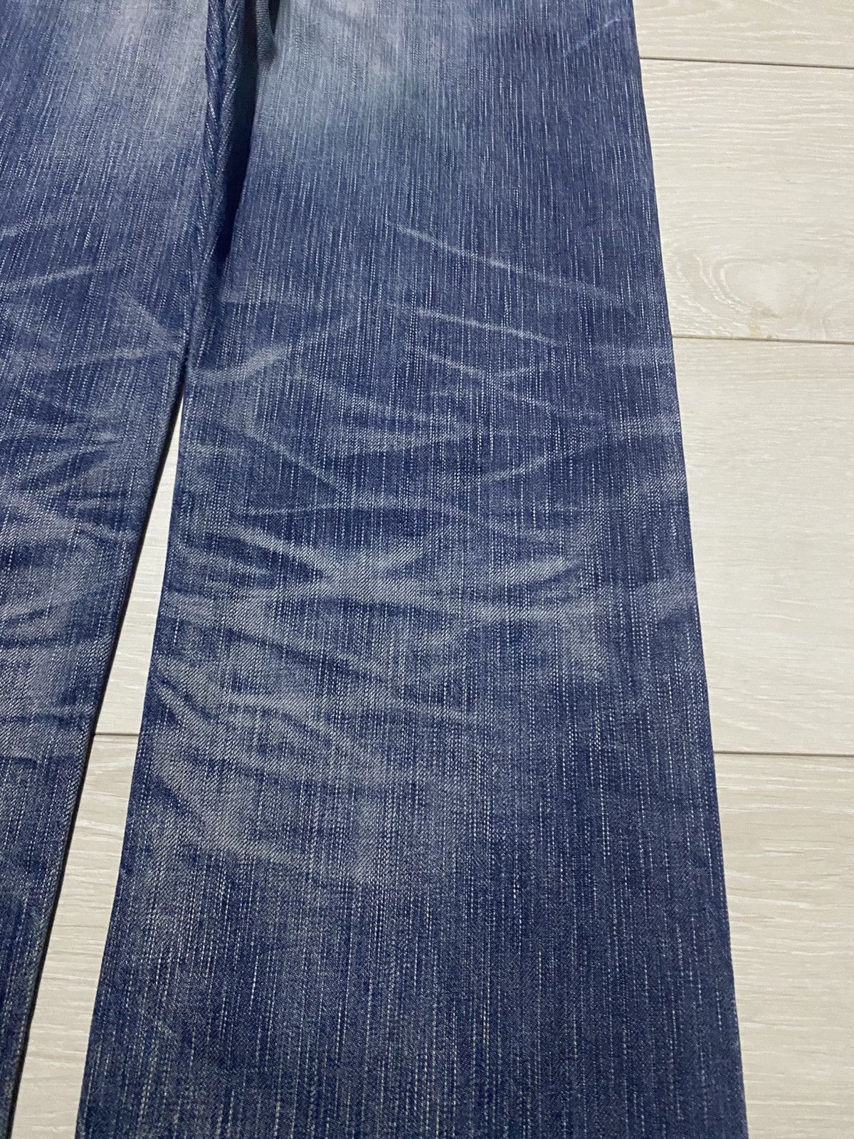 Junya Watanabe Vintage Edwin 503 Faded Wash Distressed Loose Jeans Size US 32 / EU 48 - 10 Thumbnail