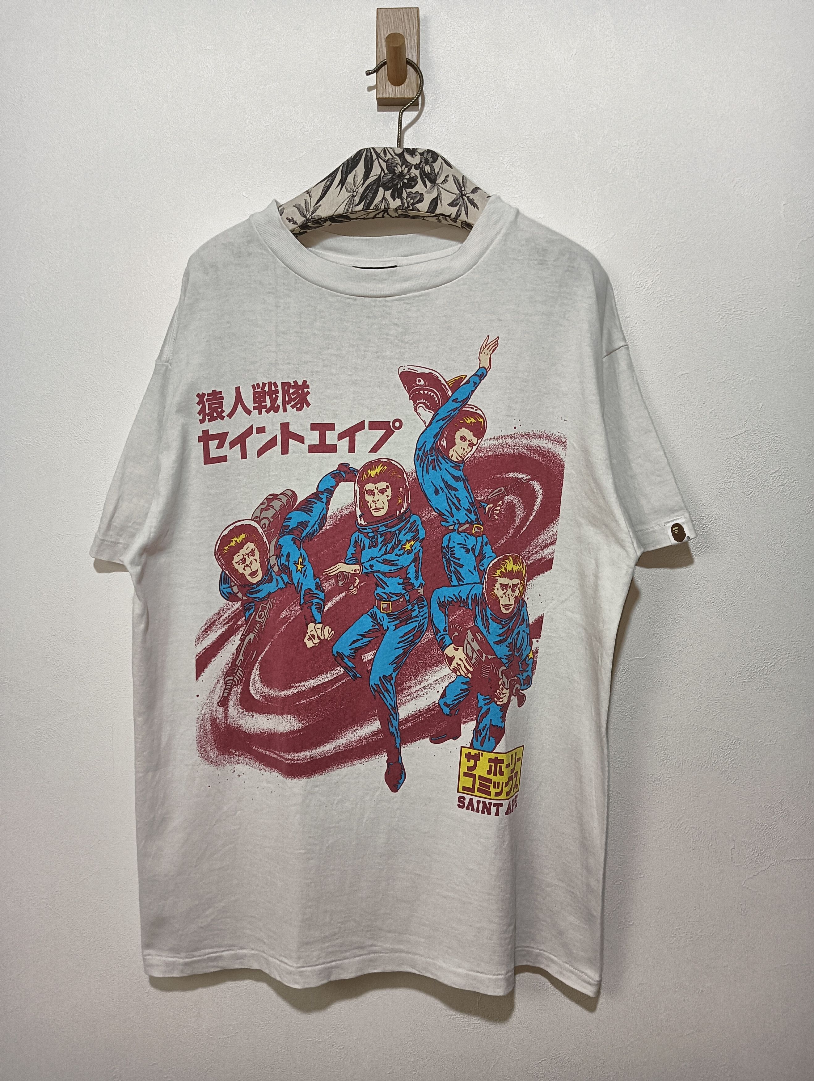 Bape × Saint Michael Saint Ape Tee Size US M / EU 48-50 / 2 - 1 Thumbnail