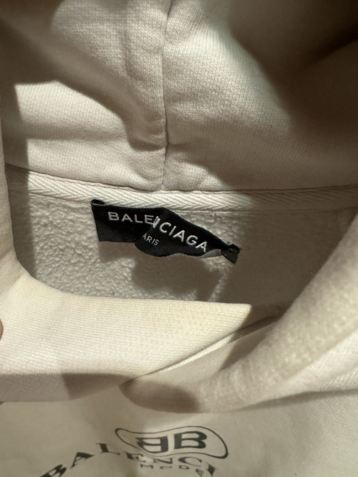 Balenciaga Balenciaga White Hoodie Size US S / EU 44-46 / 1 - 4 Thumbnail