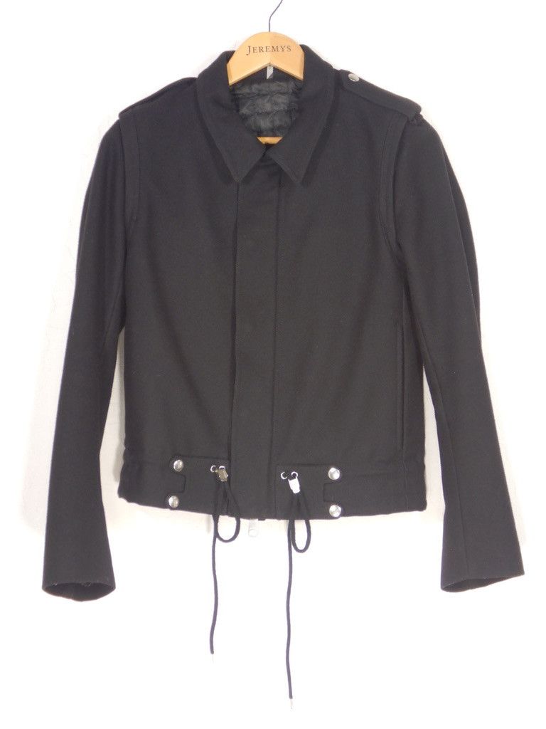 Dior × Kris Van Assche Dior Homme AW08 Black Wool Military Jacket Size US S / EU 44-46 / 1 - 3 Thumbnail
