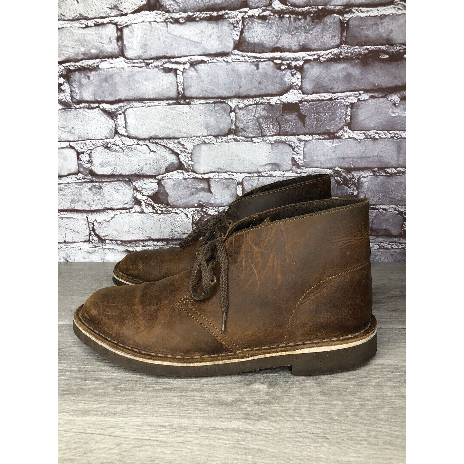 Clarks Bushacre 2 Brown Nubuck Leather Lace Up Chukka Boots Men Sz 8.5M US/41.5 Clarks Bushacre 2 Chukka Boot, Beeswax, Mens 8.5 M | eBay main image 2
