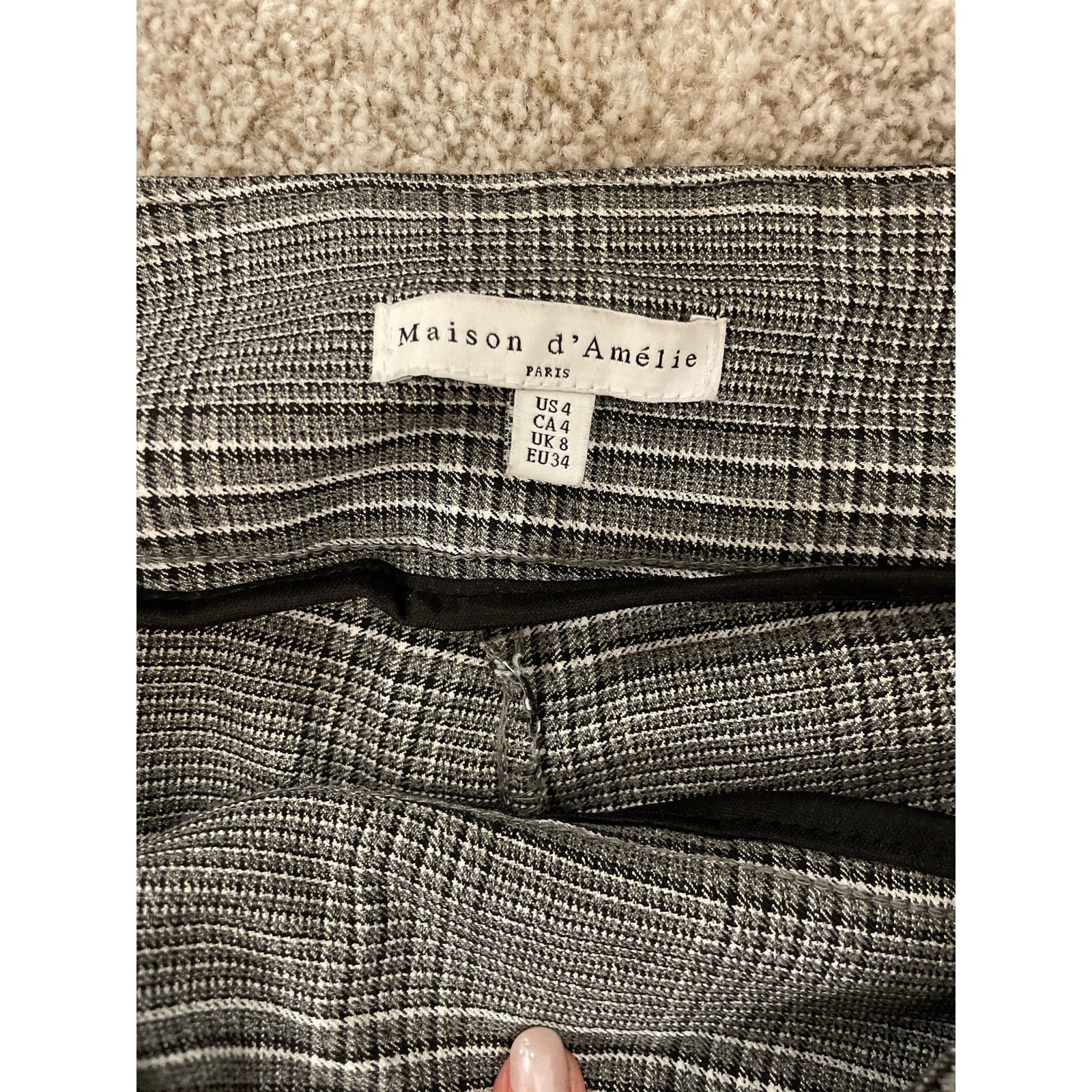 Anthropologie Anthropologie Maison d’Amelie Plaid Ankle Trouser Pants, 4 Size 27" / US 4 / IT 40 - 4 Thumbnail